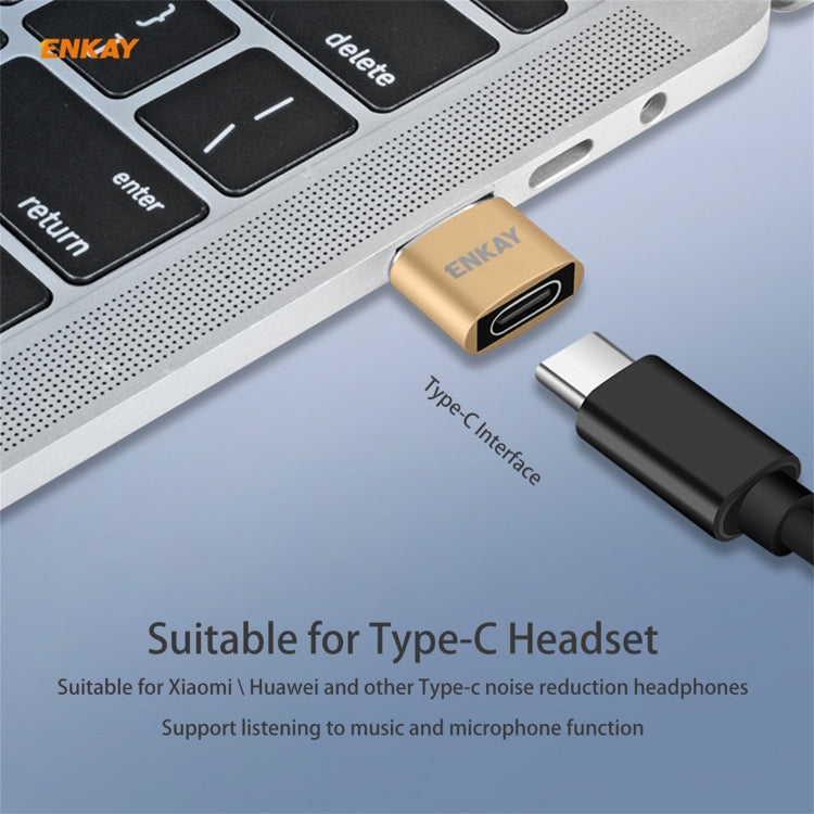 ENKAY ENK-AT105 USB Male to USB-C / Type-C Female Aluminium Alloy Adapter Converter, Support Quick Charging & Data Transmission(Black) - Type-C Adapter by ENKAY | Online Shopping South Africa | PMC Jewellery | Buy Now Pay Later Mobicred