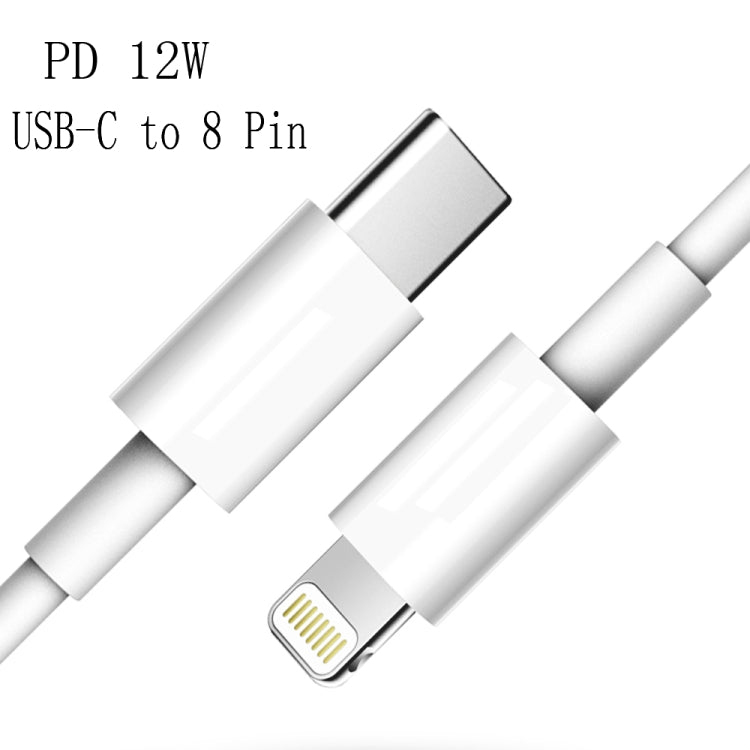 XJ-61 12W USB-C / Type-C to 8 Pin PD Fast Charging Cable, Cable Length:1m - Normal Style Cable by PMC TechLife | Online Shopping South Africa | PMC TechLife