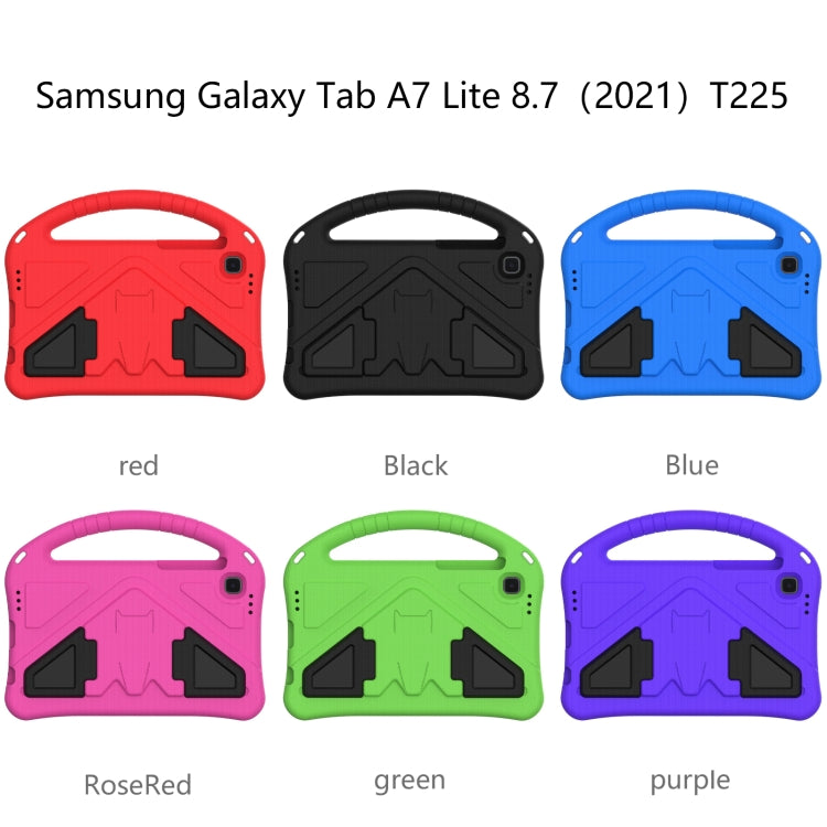 For Samsung Galaxy Tab A7 Lite 8.7(2021) T225 EVA Flat Anti Falling Protective Case Shell with Holder(Blue) - free shipping - PMC TechLife - Order now!