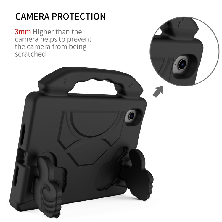 For iPad mini 6 / mini 2024 Children EVA Shockproof Tablet Case with Thumb Bracket(Black) - iPad mini 6 Cases by PMC TechLife | Online Shopping South Africa | PMC TechLife | Buy Now Pay Later Mobicred