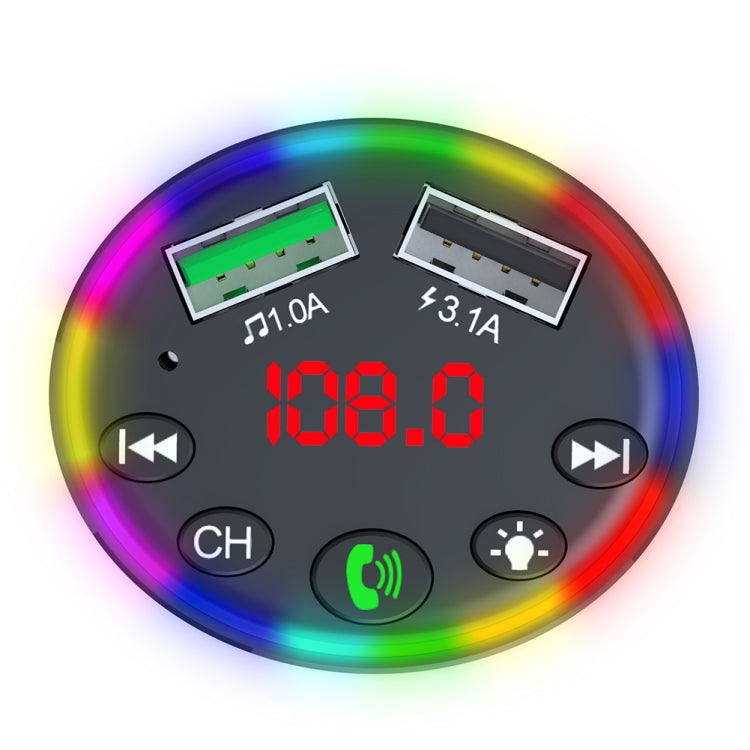 F9 Car MP3 Modulator Player Wireless Hands-free Audio Receiver Dual USB Fast Charger FM Transmitter Car Kit - Bluetooth Car Kits by PMC TechLife | Online Shopping South Africa | PMC TechLife
