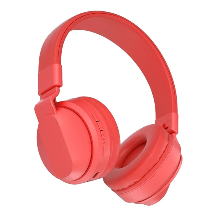 BOBo Kids Gift Bluetooth 5.0 Bass Noise Cancelling Stereo Wireless Headset With Mic, Support TF Card / FM / AUX-in(Red) - Headset & Headphone by PMC Jewellery | Online Shopping South Africa | PMC Jewellery