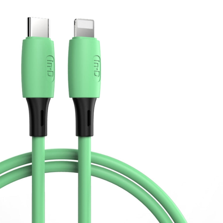 ENKAY Hat-Prince ENK-CB209 PD 20W 3A Type-C to 8 Pin Silicone Data Sync Fast Charging Cable, Cable Length: 1.2m(Green) - Normal Style Cable by ENKAY | Online Shopping South Africa | PMC TechLife | Buy Now Pay Later Mobicred