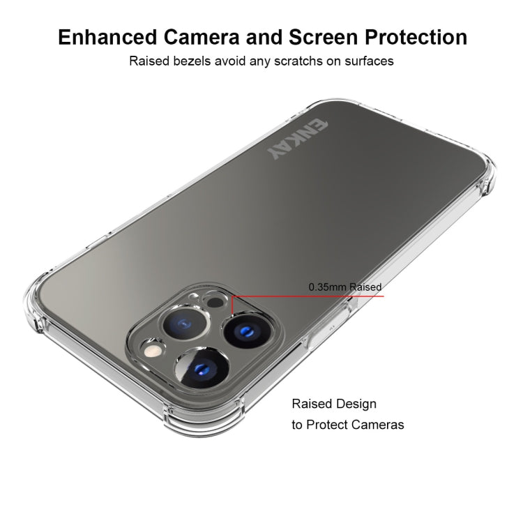 For iPhone 13 Pro Max Hat-Prince ENKAY Clear TPU Shockproof Soft Case Drop Protection Cover - iPhone 13 Pro Max Cases by ENKAY | Online Shopping South Africa | PMC TechLife | Buy Now Pay Later Mobicred