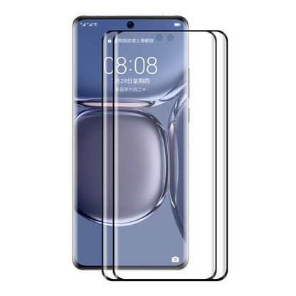 2 PCS For Huawei P50 Pro ENKAY 3D Heat Bending Tempered Glass Film - Huawei Tempered Glass by ENKAY | Online Shopping South Africa | PMC Jewellery | Buy Now Pay Later Mobicred