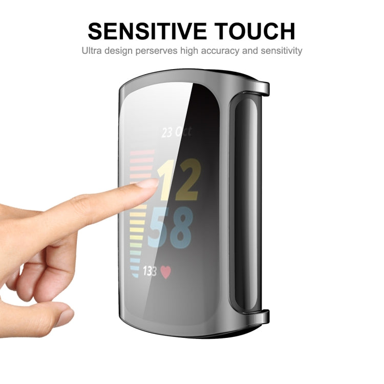 For Fitbit Charge 5 / Charge 6 ENKAY Hat-Prince Full Coverage Transparent Soft Case TPU HD Clear Cover - Watch Cases by ENKAY | Online Shopping South Africa | PMC TechLife | Buy Now Pay Later Mobicred