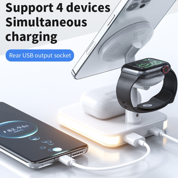 WX-991 Magnetic 4 in 1 Wireless Charger for iPhone / iWatch / AirPods or other Smart Phones(White) -  by PMC Jewellery | Online Shopping South Africa | PMC Jewellery