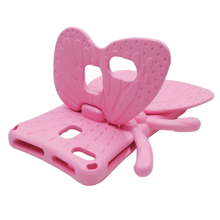 For Amazon Kindle Fire HD 8 2020 Butterfly Bracket Style EVA Children Falling Proof Cover Protective Case(Pink) - Amazon by PMC TechLife | Online Shopping South Africa | PMC TechLife | Buy Now Pay Later Mobicred