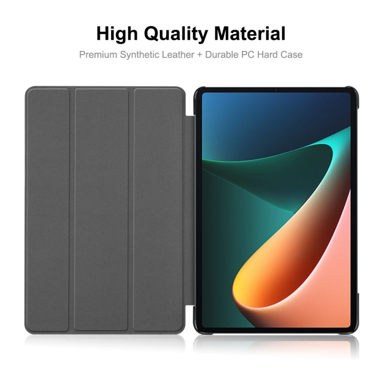 For Xiaomi Mi Pad 5 / 5 Pro ENKAY Custer Texture Horizontal Flip PU+PC Leather Case with Three-folding Holder & Sleep / Wake-up Function(Black) - free shipping - PMC TechLife - Order now!