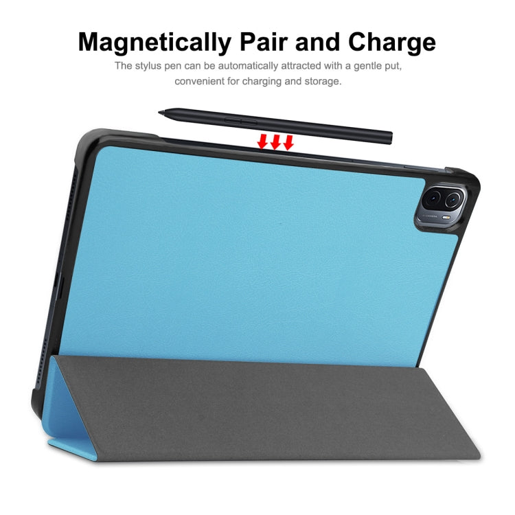 For Xiaomi Mi Pad 5 / 5 Pro ENKAY Custer Texture Horizontal Flip PU+PC Leather Case with Three-folding Holder & Sleep / Wake-up Function(Black) - free shipping - PMC TechLife - Order now!