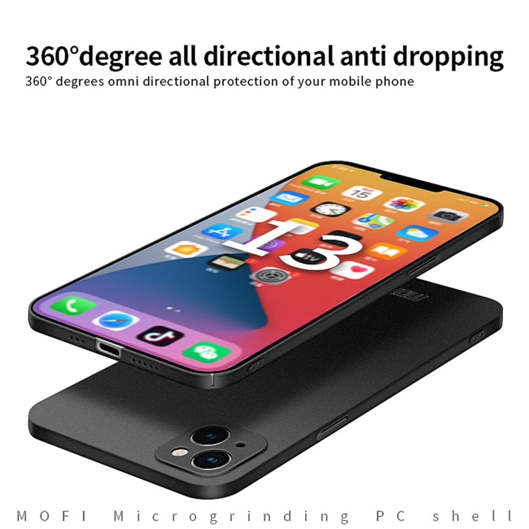 For iPhone 13 MOFI Fandun Series Frosted PC Ultra-thin All-inclusive Protective Case(Blue) - iPhone 13 Cases by MOFI | Online Shopping South Africa | PMC TechLife | Buy Now Pay Later Mobicred