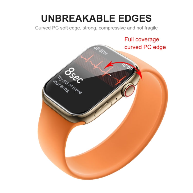 ENKAY Hat-Prince PC Frame + Full Coverage PMMA HD Screen Protector Film For Apple Watch Series 8 / 7 41mm(Red) - free shipping - PMC TechLife - Order now!