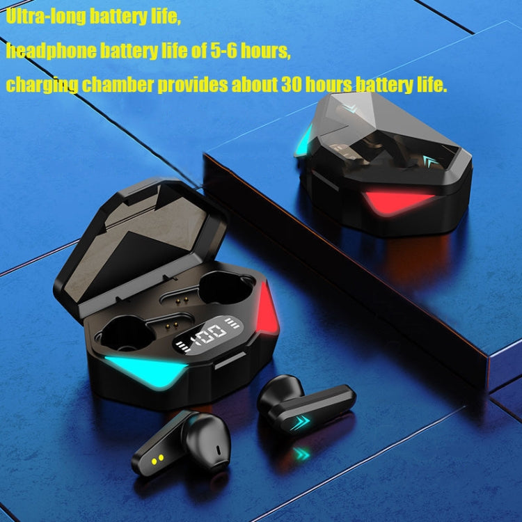 TWS-Y04 Bluetooth 5.0 TWS Binaural True Stereo Touch Control Gaming Earphone with LED Charging Case(Black) - Bluetooth Earphone by PMC TechLife | Online Shopping South Africa | PMC TechLife