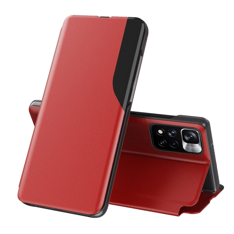 For Xiaomi Redmi Note 11 Pro Global Version Attraction Flip Holder Leather Phone Case(Red) - Xiaomi Cases by PMC TechLife | Online Shopping South Africa | PMC TechLife | Buy Now Pay Later Mobicred