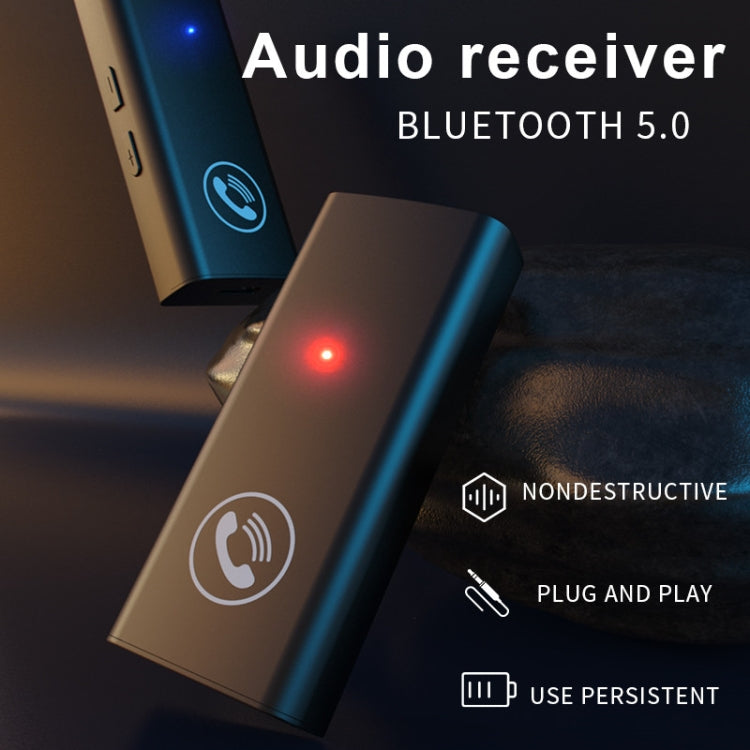 BT05 Bluetooth 5.0 Receiver AUX Audio Adapter For Car Hands-free - Audio Receiver Transmitter by PMC Jewellery | Online Shopping South Africa | PMC Jewellery