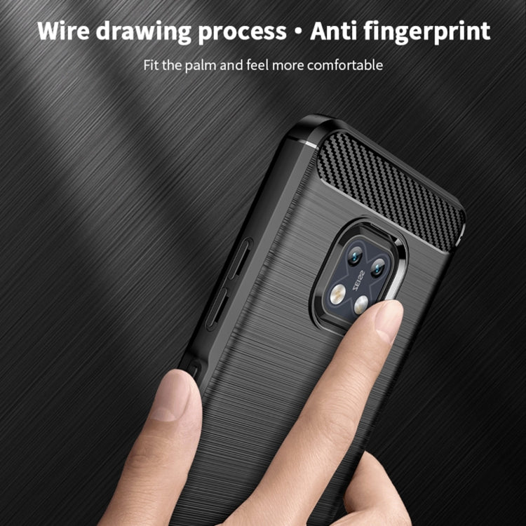 For Nokia XR20 MOFI Gentleness Series Brushed Texture Carbon Fiber Soft TPU Case(Gray) - free shipping - PMC TechLife - Order now!