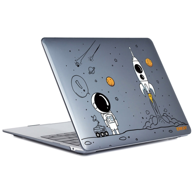 For MacBook Air 13.3 inch A1932 2018 ENKAY Spaceman Pattern Laotop Protective Crystal Case(Spaceman No.1) - MacBook Air Cases by ENKAY | Online Shopping South Africa | PMC TechLife | Buy Now Pay Later Mobicred