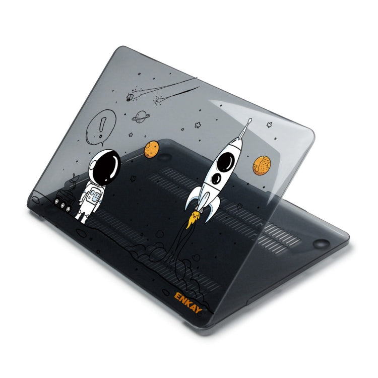 For MacBook Air 13.3 inch A2179 / A2337 ENKAY Spaceman Pattern Laotop Protective Crystal Case(Spaceman No.1) - MacBook Air Cases by ENKAY | Online Shopping South Africa | PMC TechLife | Buy Now Pay Later Mobicred