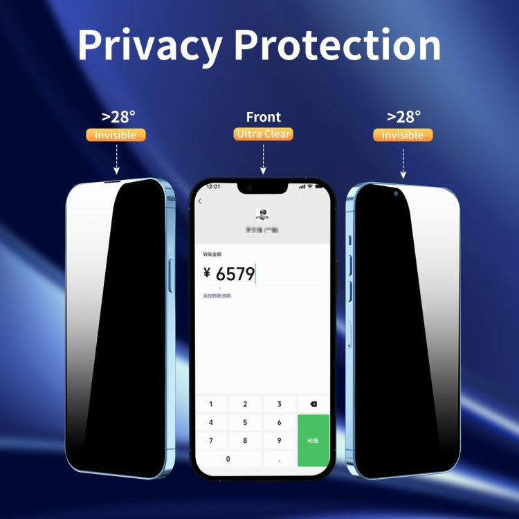 For iPhone 12 mini ENKAY Quick Stick Anti-peeping Tempered Glass Film - iPhone 12 mini Tempered Glass by ENKAY | Online Shopping South Africa | PMC TechLife | Buy Now Pay Later Mobicred