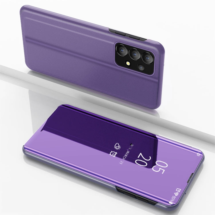 For Samsung Galaxy A53 5G Plated Mirror Flip Leather Case with Holder(Purple Blue) - free shipping - PMC TechLife - Order now!