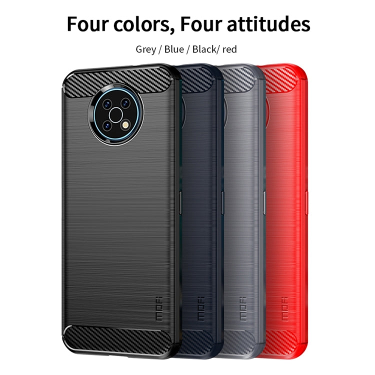 For Nokia G50 MOFI Gentleness Brushed Carbon Fiber Soft TPU Case(Blue) - free shipping - PMC TechLife - Order now!