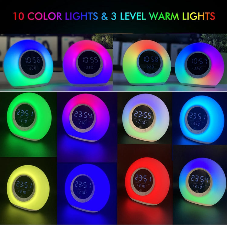 P11 LED Atmosphere Light Bluetooth Speaker with Alarm & Temperature Display - Desktop Speaker by PMC TechLife | Online Shopping South Africa | PMC TechLife