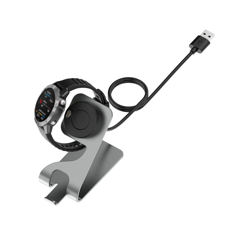 For Garmin Approach S62 Rotatable Magnetic Metal Charging Base(Gray) - Charger by PMC TechLife | Online Shopping South Africa | PMC TechLife | Buy Now Pay Later Mobicred