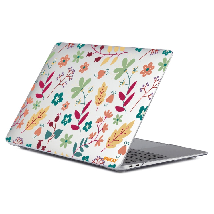 ENKAY Flower Series Pattern Laotop Protective Crystal Case For MacBook Pro 13.3 inch A2251 / A2289 / A2338 2020(Spring) - MacBook Pro Cases by ENKAY | Online Shopping South Africa | PMC Jewellery