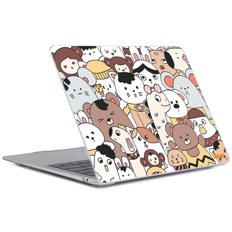 ENKAY Animal Series Pattern Laotop Protective Crystal Case For MacBook Pro 13.3 inch A1706 / A1708 / A1989 / A2159(Animals No.1) - MacBook Pro Cases by ENKAY | Online Shopping South Africa | PMC Jewellery