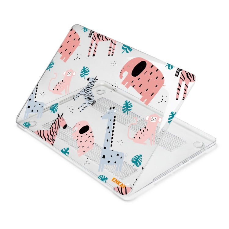 For MacBook Air 13.3 inch A1932 / A2179 / A2337 ENKAY Animal Series Pattern Laotop Protective Crystal Case(Animals No.2) - MacBook Air Cases by ENKAY | Online Shopping South Africa | PMC Jewellery