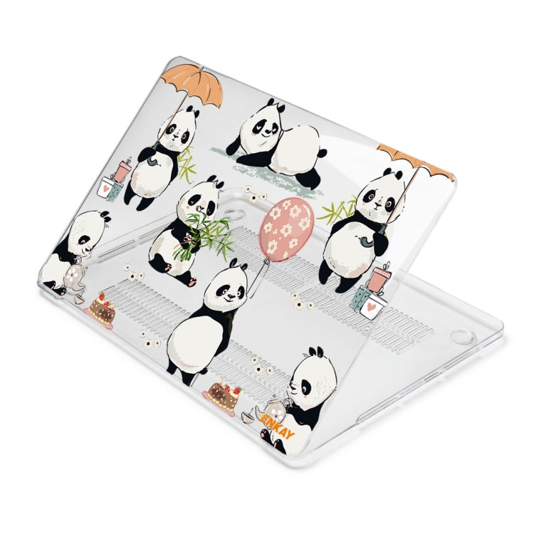 ENKAY Animal Series Pattern Laotop Protective Crystal Case For MacBook Pro 13.3 inch A2251 / A2289 / A2338 2020(Panda) - MacBook Pro Cases by ENKAY | Online Shopping South Africa | PMC Jewellery