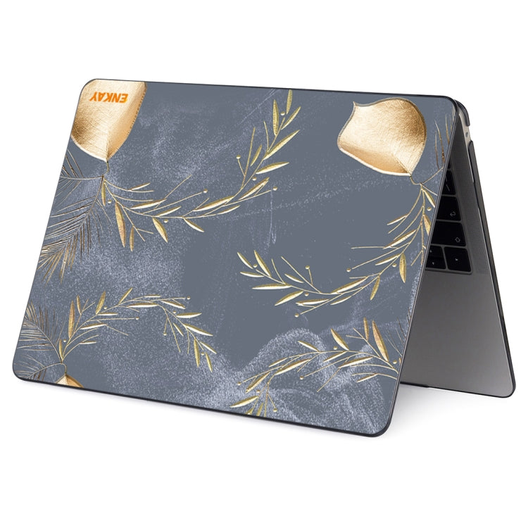 ENKAY Vintage Pattern Series Laotop Protective Crystal Case For MacBook Pro 14.2 inch A2442 (2021)(Wild Oats) - MacBook Pro Cases by ENKAY | Online Shopping South Africa | PMC Jewellery