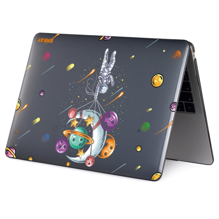 ENKAY Star Series Pattern Laotop Protective Crystal Case For MacBook Pro 13.3 inch A1706 / A1708 / A1989 / A2159(Balloon Astronaut) - MacBook Pro Cases by ENKAY | Online Shopping South Africa | PMC Jewellery