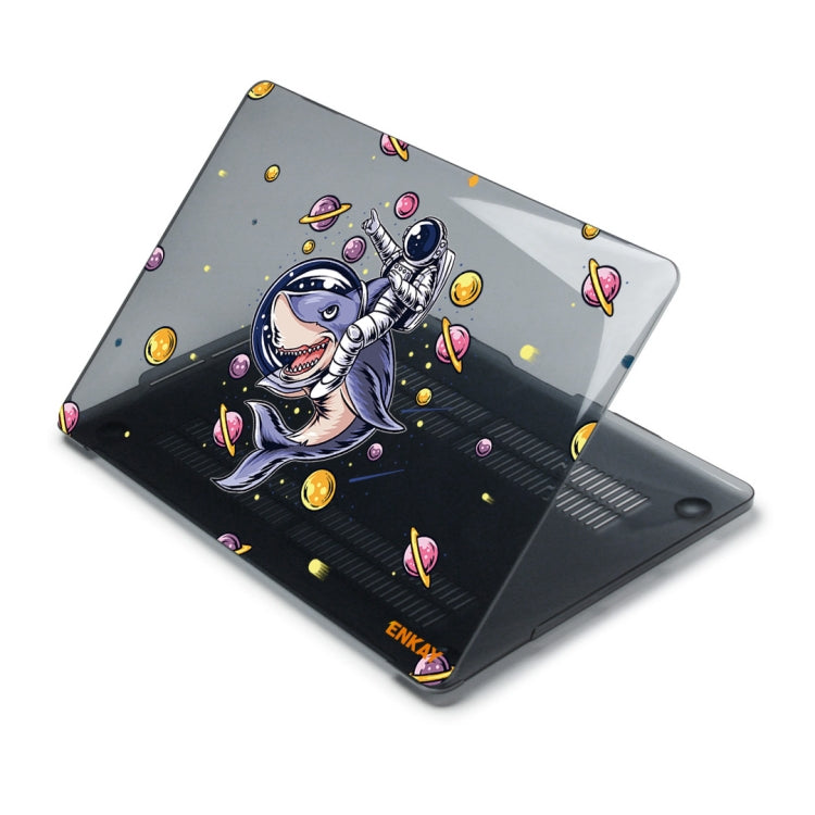 ENKAY Star Series Pattern Laotop Protective Crystal Case For MacBook Pro 15.4 inch A1707 / A1990(Shark Astronaut) - MacBook Pro Cases by ENKAY | Online Shopping South Africa | PMC Jewellery