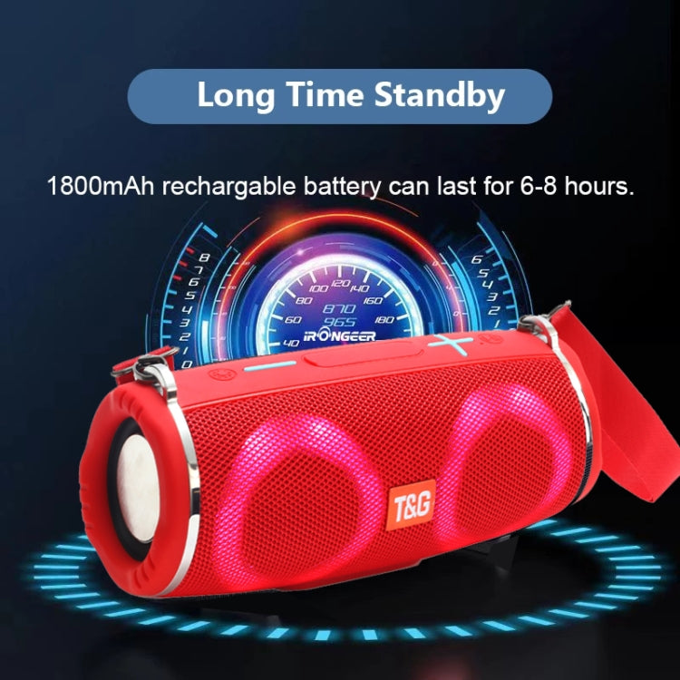 T&G TG642 RGB Light Waterproof  Portable Bluetooth Speaker Support FM / TF Card(Gray) - free shipping - PMC TechLife - Order now!