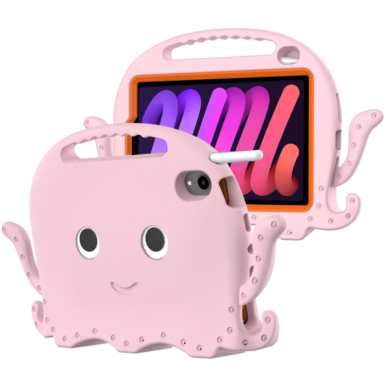 For iPad mini 6 / mini 2024 Octopus Style EVA Hybrid PC Tablet Case with Strap(Pink) - iPad mini 6 Cases by PMC TechLife | Online Shopping South Africa | PMC TechLife | Buy Now Pay Later Mobicred