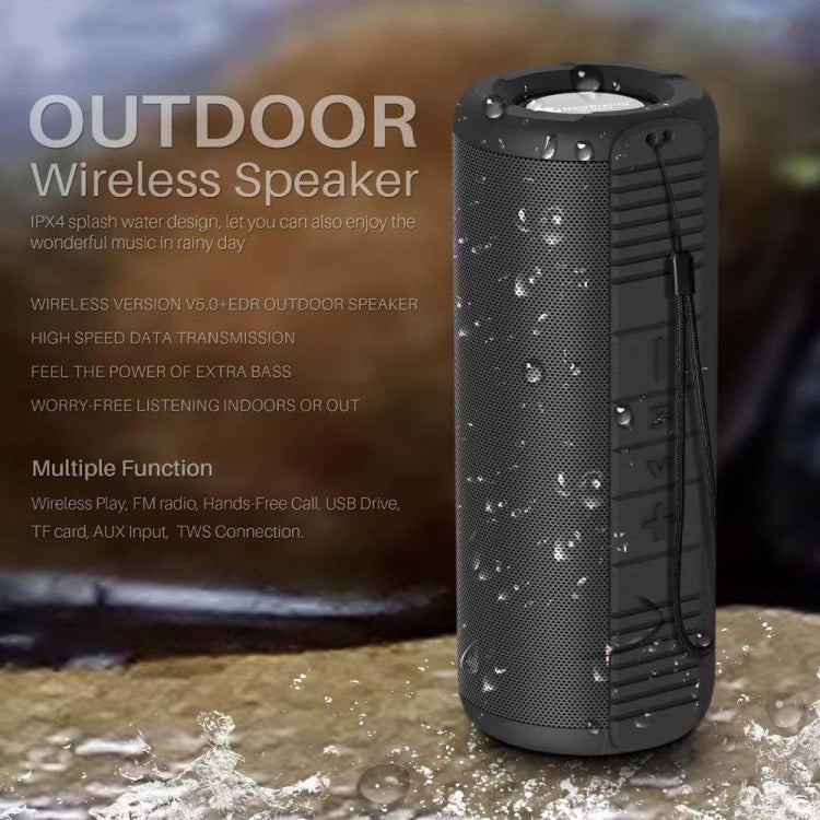 NewRixing NR9019 TWS Portable Stereo Bluetooth Speaker Support TF Card / FM(Red) - free shipping - PMC TechLife - Order now!