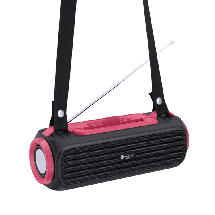 NewRixing NR903F TWS Portable Outdoor Bluetooth Speaker Support TF Card / FM(Red) - Desktop Speaker by NewRixing | Online Shopping South Africa | PMC Jewellery | Buy Now Pay Later Mobicred