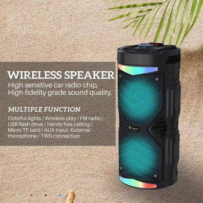 NewRixing NRG6601A Outdoor Portable Karaoke Wireless Speaker 20W Audio Amplifier With Mic(C) - Desktop Speaker by NewRixing | Online Shopping South Africa | PMC Jewellery | Buy Now Pay Later Mobicred