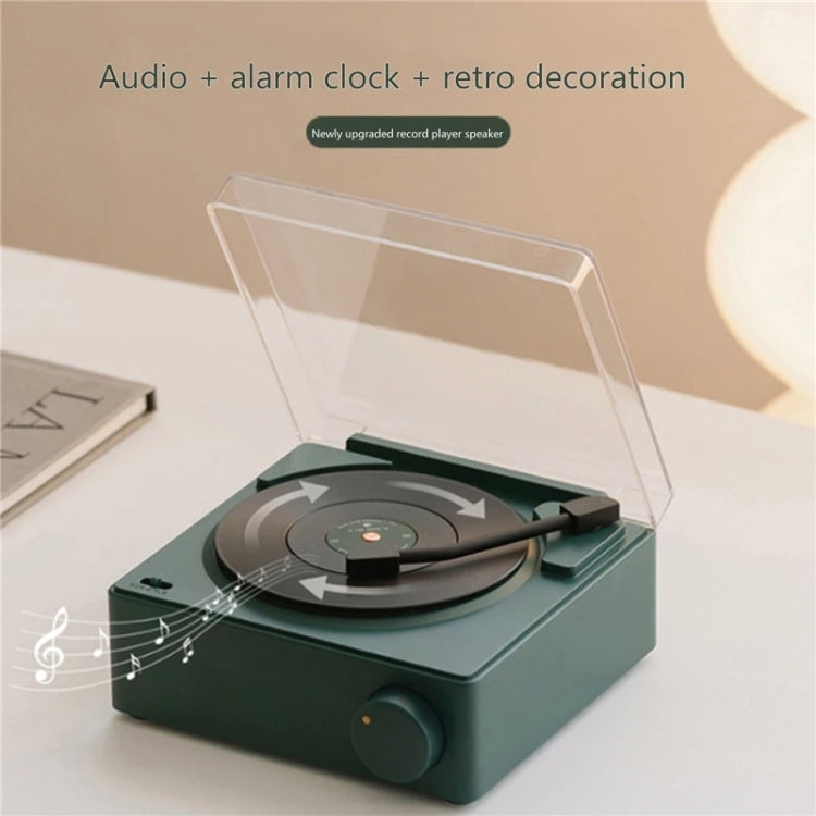 Duosi X11 Vinyl Atomic Retro Bluetooth Speaker Desktop Creative Alarm Clock(Yellow) - Desktop Speaker by Duosi | Online Shopping South Africa | PMC Jewellery