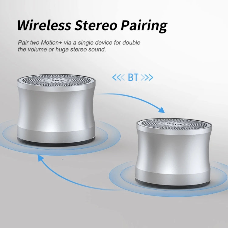 EWA A109+ TWS Stereo Portable Metal Bluetooth Speaker(Sliver) - Mini Speaker by EWA | Online Shopping South Africa | PMC Jewellery