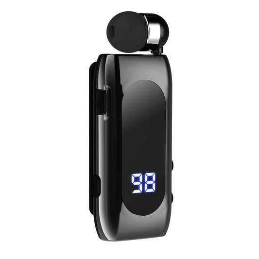 K55 Retractable Cable BT5.2 Smart In-ear Single Sports Earphone(Black) - Sport Earphone by PMC Jewellery | Online Shopping South Africa | PMC Jewellery