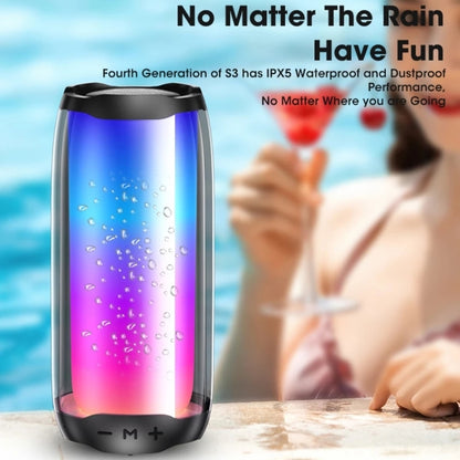 NBY 8892 LED IPX5 Waterproof Portable Wireless Bluetooth Speaker(Black) - Desktop Speaker by NBY | Online Shopping South Africa | PMC Jewellery