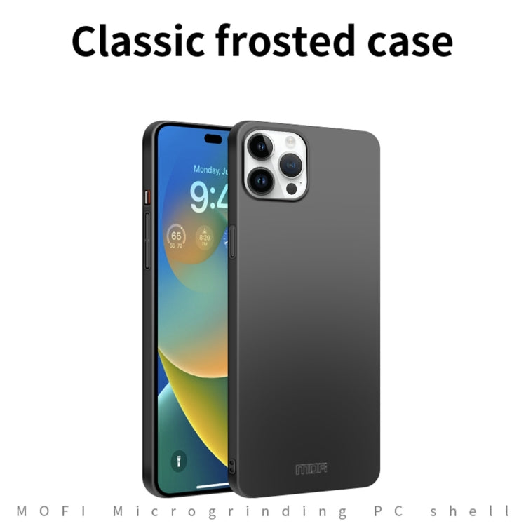For iPhone 14 Pro MOFI Frosted PC Ultra-thin Hard Case (Black) - iPhone 14 Pro Cases by MOFI | Online Shopping South Africa | PMC TechLife