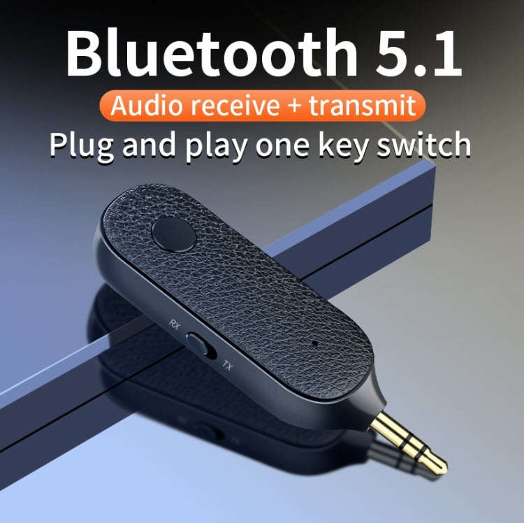 T06 2 in 1 Car Bluetooth 5.1 Receiver 3.5mm Audio Transmitter - Audio Receiver Transmitter by PMC TechLife | Online Shopping South Africa | PMC TechLife