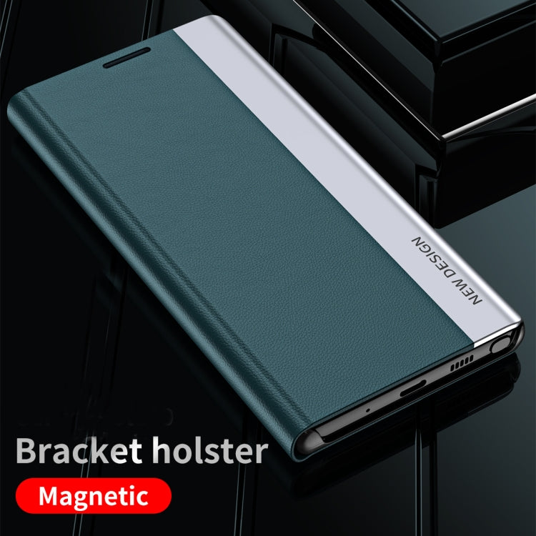 For Honor X9 4G / 5G 2022 / X30 / Magic4 Lite 5G Side Electroplated Adsorption Leather Phone Case(Light Blue) - Honor Cases by PMC Jewellery | Online Shopping South Africa | PMC Jewellery