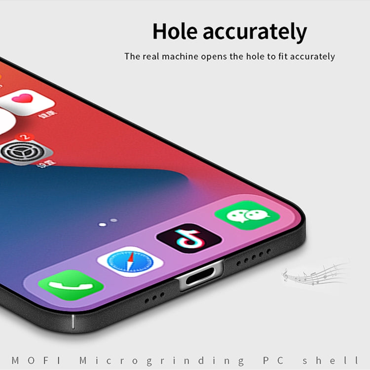 For iPhone 14 Pro MOFI Fandun Series Frosted PC Ultra-thin Phone Case(Blue) - iPhone 14 Pro Cases by MOFI | Online Shopping South Africa | PMC TechLife | Buy Now Pay Later Mobicred
