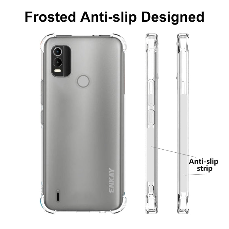 For Nokia C21 Plus ENKAY Transparent TPU Shockproof Phone Case - Nokia Cases by ENKAY | Online Shopping South Africa | PMC TechLife | Buy Now Pay Later Mobicred