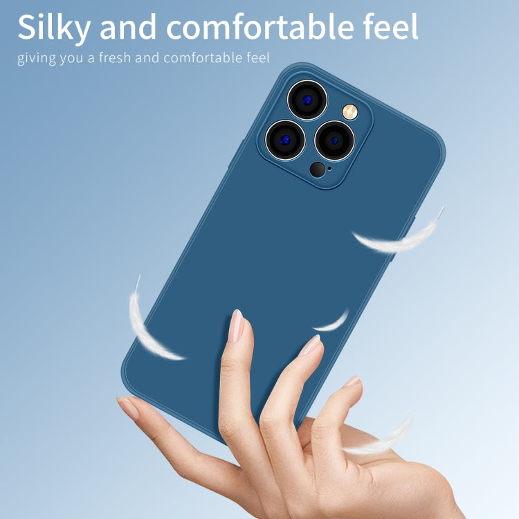 For iPhone 14 Pro PINWUYO Sense Series Liquid Silicone TPU Phone Case(Blue) - iPhone 14 Pro Cases by PINWUYO | Online Shopping South Africa | PMC TechLife | Buy Now Pay Later Mobicred