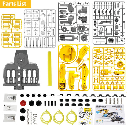 MoFun 102 Hydraulic Robot Arm 3 in 1 Science and Education Assembled Toys(Yellow) - DIY Developmental Toys by MoFun | Online Shopping South Africa | PMC Jewellery | Buy Now Pay Later Mobicred